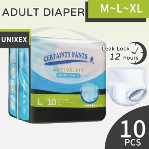 Adult Diapers M/L/XL (10pcs/1pack) Adult Pull-Up Pants, Leak-Proof